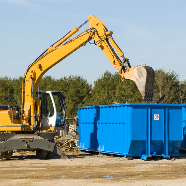 what size residential dumpster rentals are available in New Alluwe Oklahoma